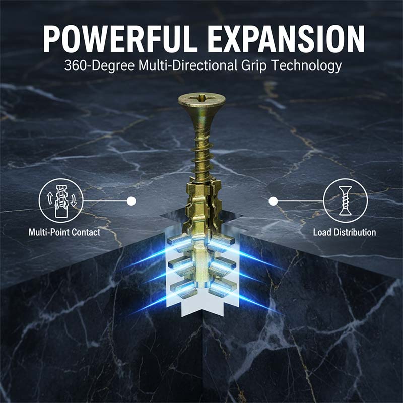 Metal Expansion Hinge Repair Anchor Set