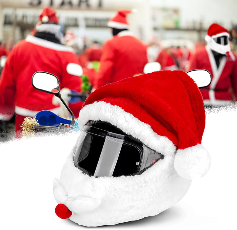 Christmas Santa Motorcycle Helmet Cover