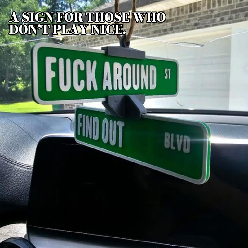 Funny Street Warning Sign Hanger