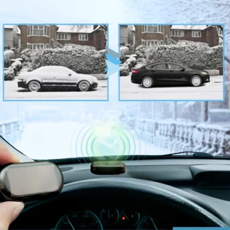 Electromagnetic wave antifreeze and snow removal device