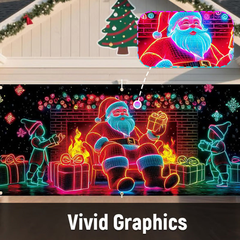 Christmas Garage Door Cover Banner