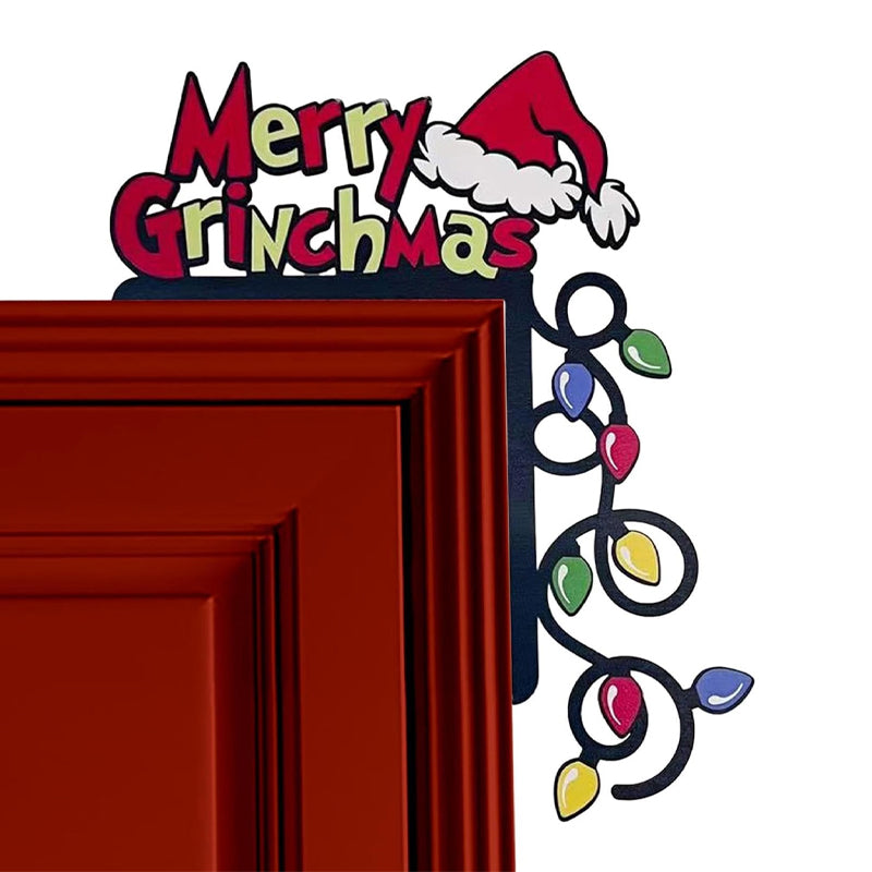 Christmas Grinch Decorative Door Frame