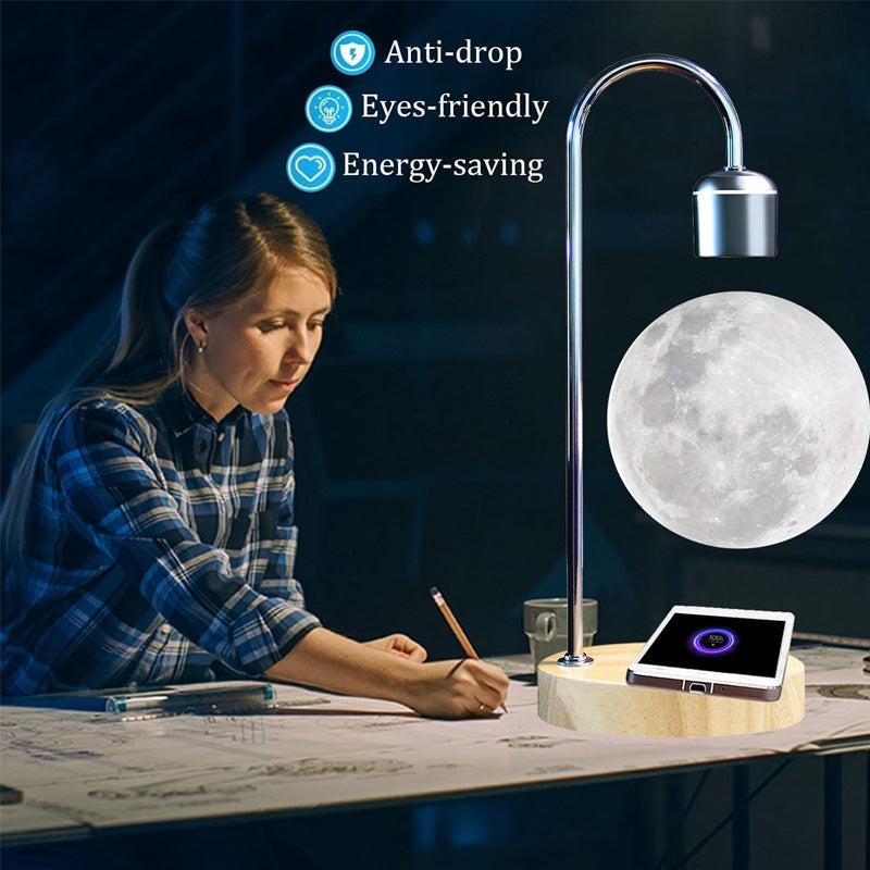 Suspended Moon Lamp
