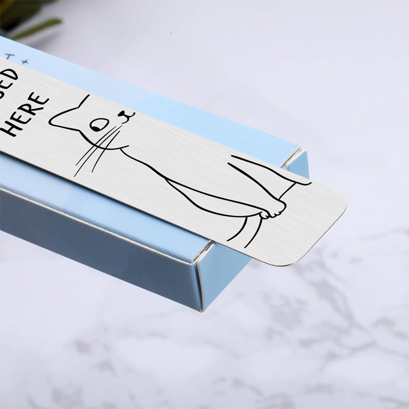 Stainless Steel Kitten Bookmark