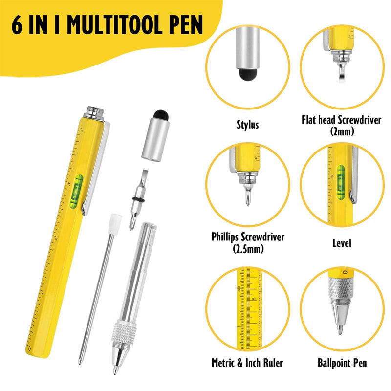 6 IN 1 Multifunction Ballpoint Pen