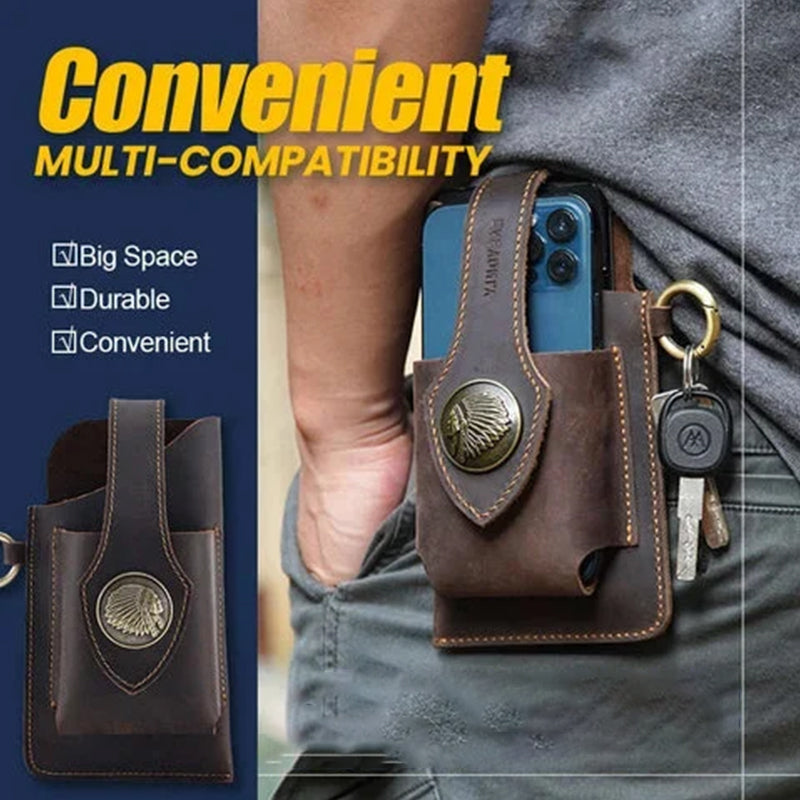 Multifunctional Leather Waist Bag