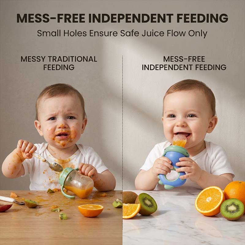 Baby Push-Feed Fruit Feeder & Teether