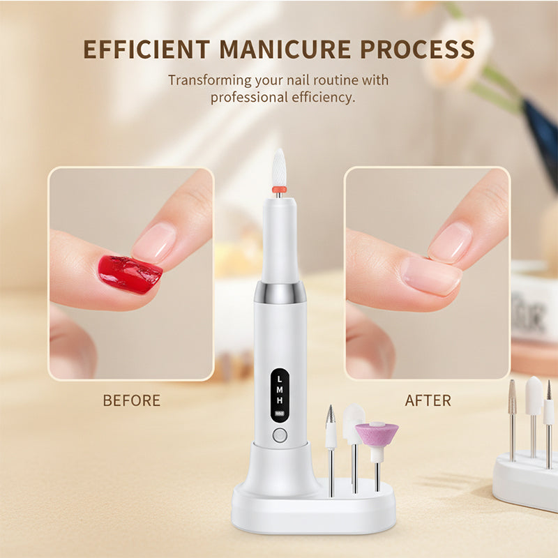 Portable Rechargeable Electric Nail Drill Kit