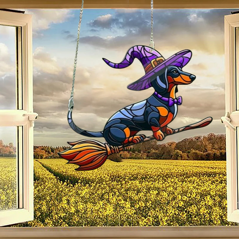 🧙‍♀️Magic Dachshund Window Hanging🐕