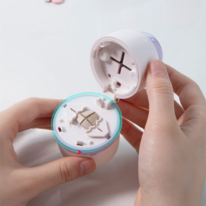 2 In 1 Portable Pill Cutter Storage Container