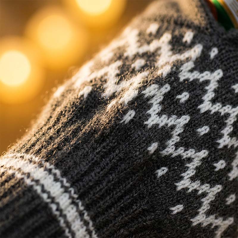 Knitted beer glove