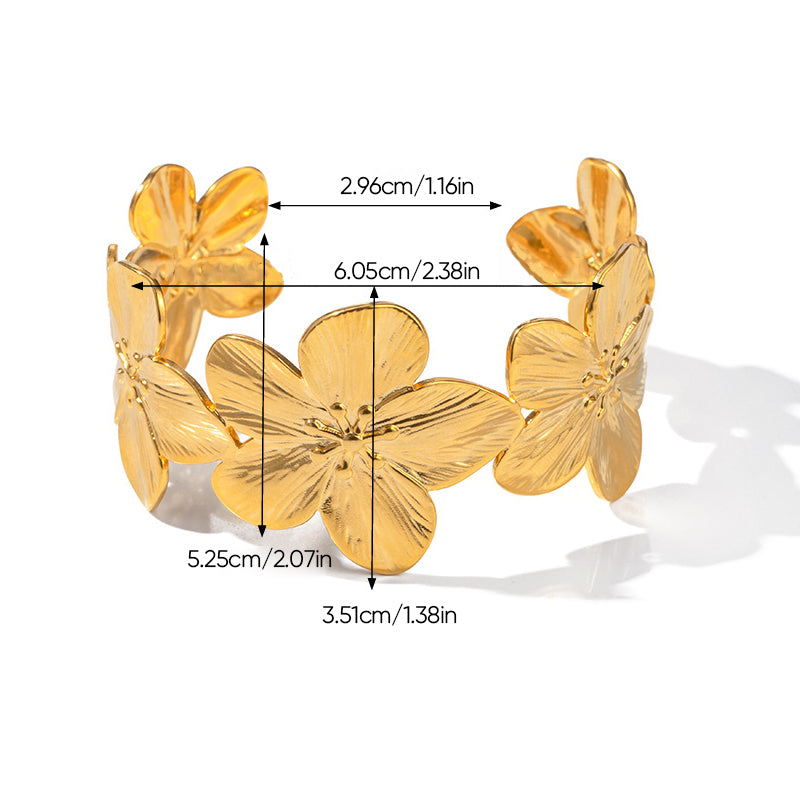 Gold Flower Jewellery