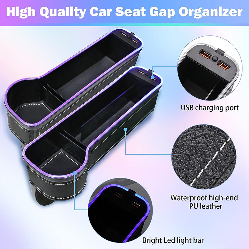 Car Seat Gap Filler Mutifunctional Storage Box