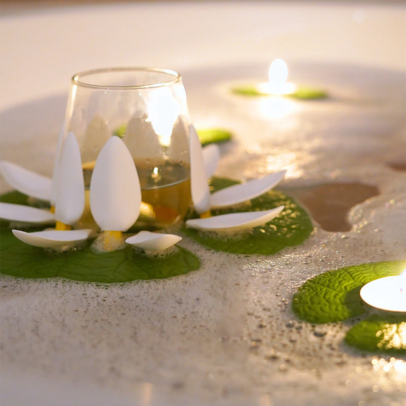 Wine Lily and CandleLily Bath Wine Holder