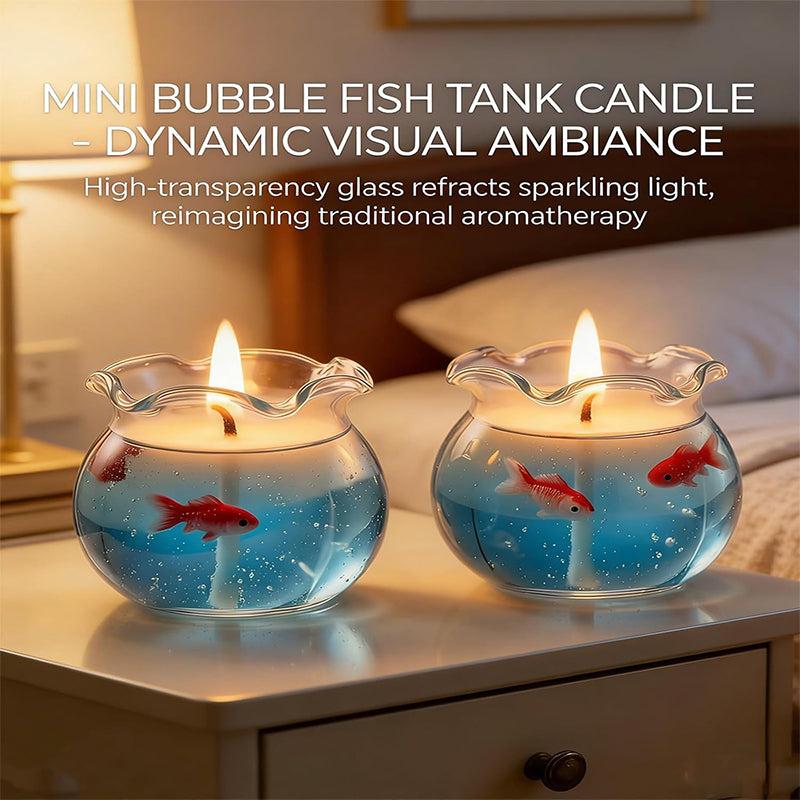 Mini Bubble Fish Tank Scented Candle