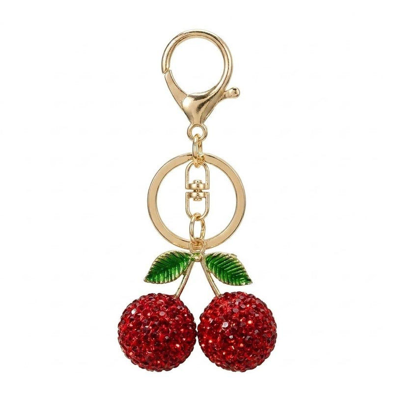 Cherry-Inspired Luxury Keychain Bag Charm