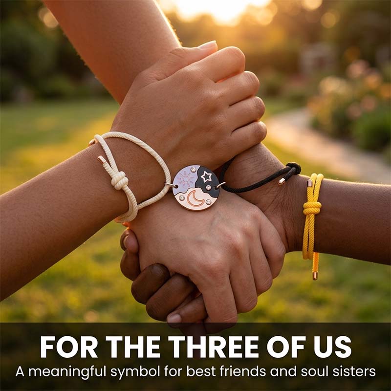 Sun Moon Star Magnetic Bracelet Set