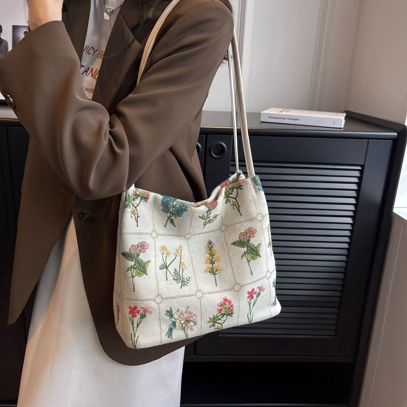 Embroidered Trend Tote Bag