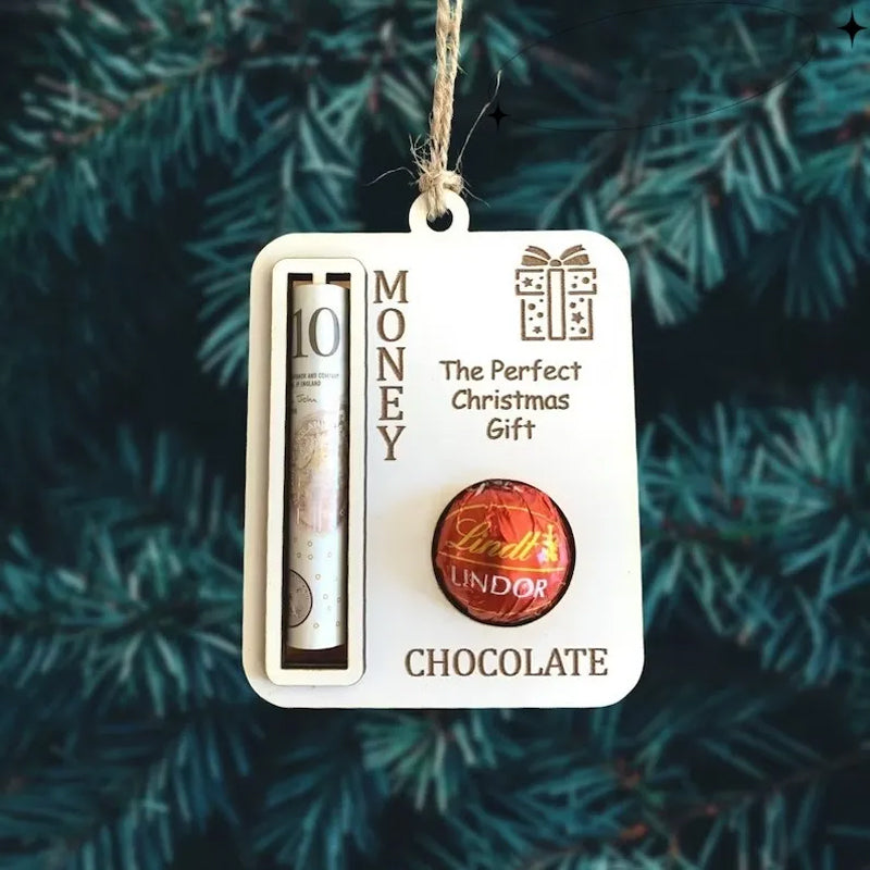 Christmas Wooden Money Clip Decoration