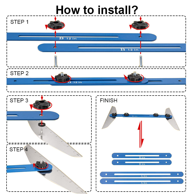 Corrosion Resistant Stair Tread Template Tool