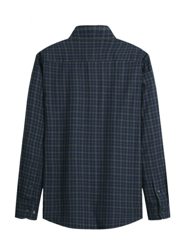 Loose Skin-friendly Classic Easy-care Plaid Shirt