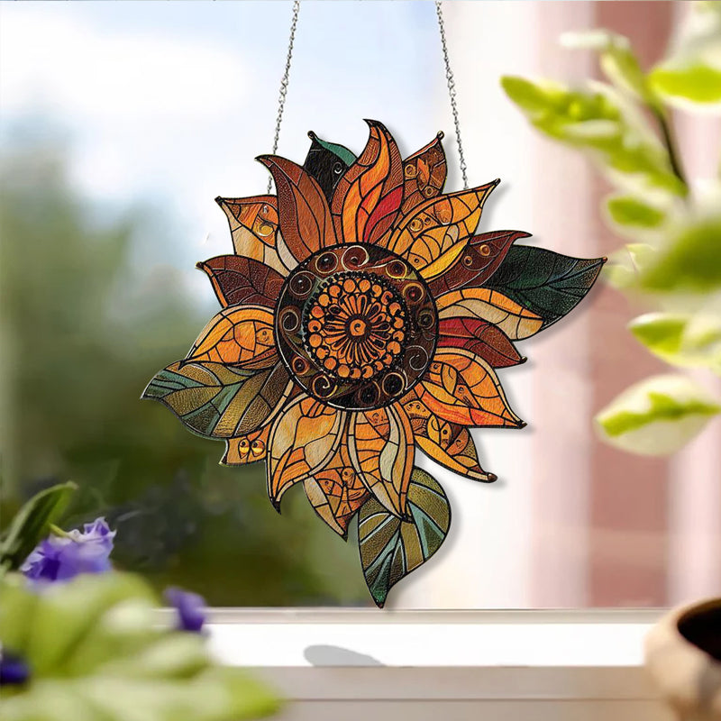 Sunflower Acrylic Window Hanging