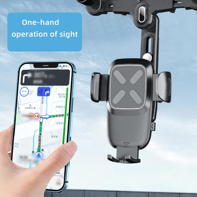 Car rearview mirror mobile phone holder