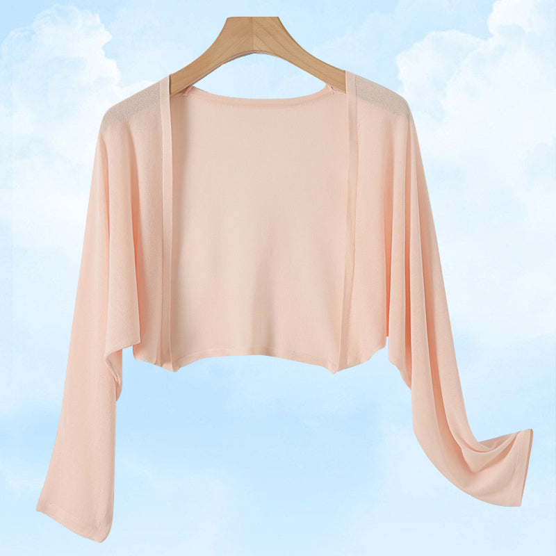 Summer Linen Buttonless Cardigan
