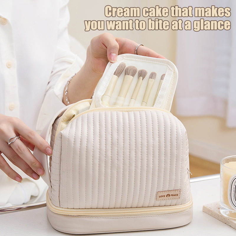 Cream Cake Cosmetic Bag