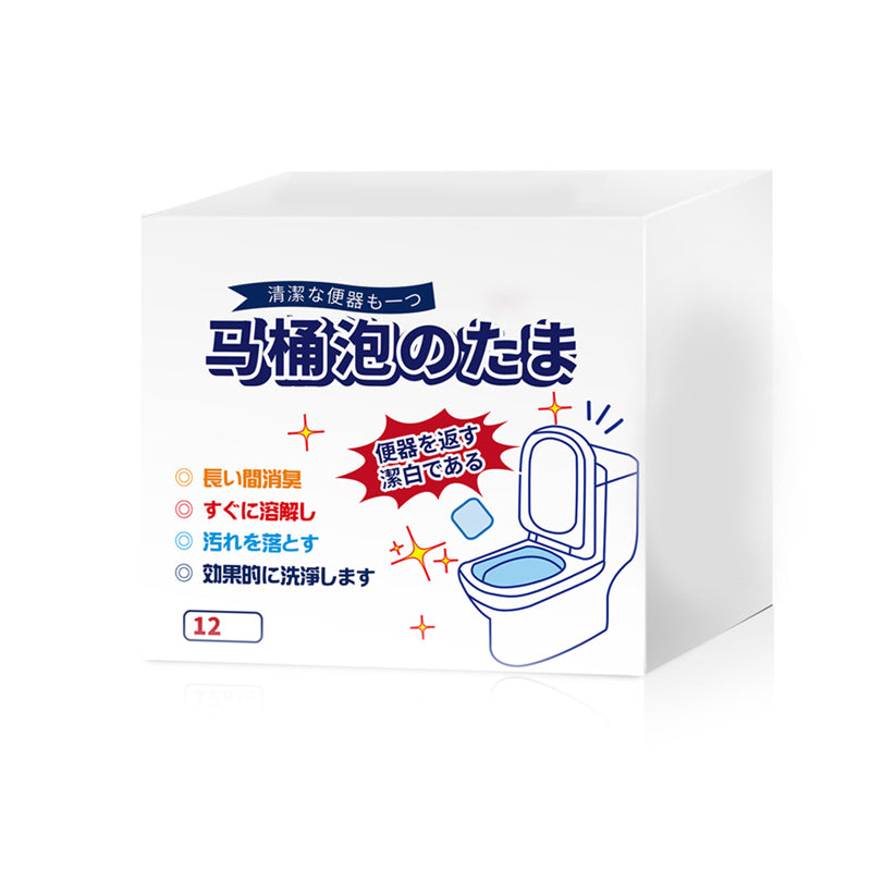 Effervescent tablets for cleaning toilets