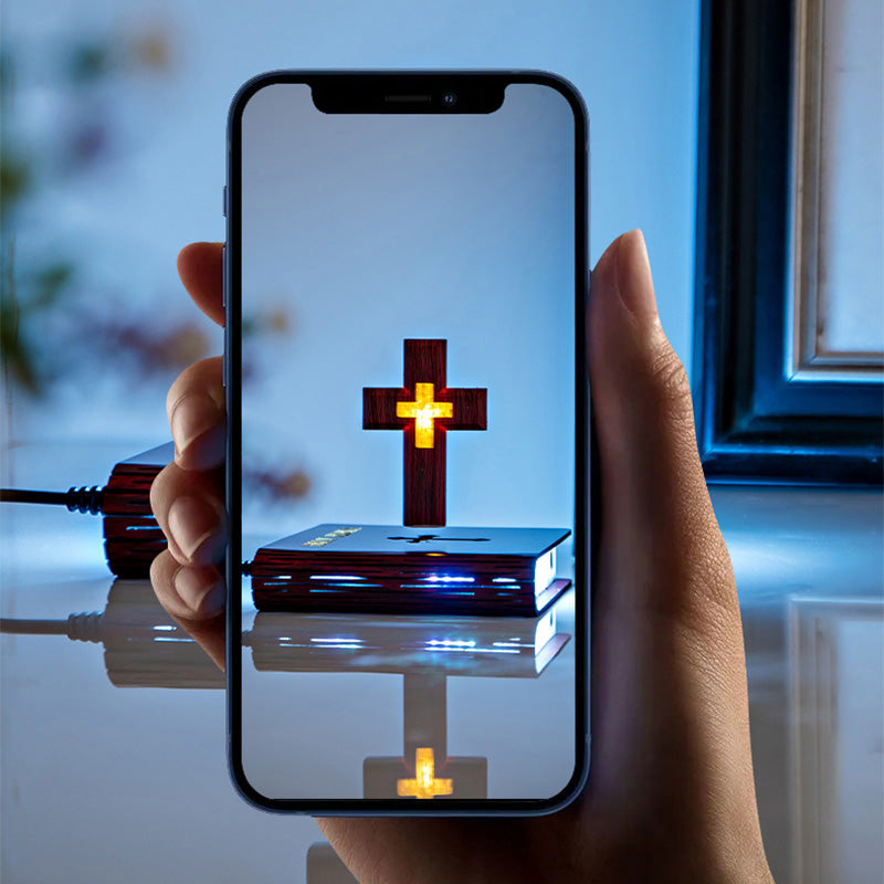 Magnetic Levitating Lamp Floating Cross
