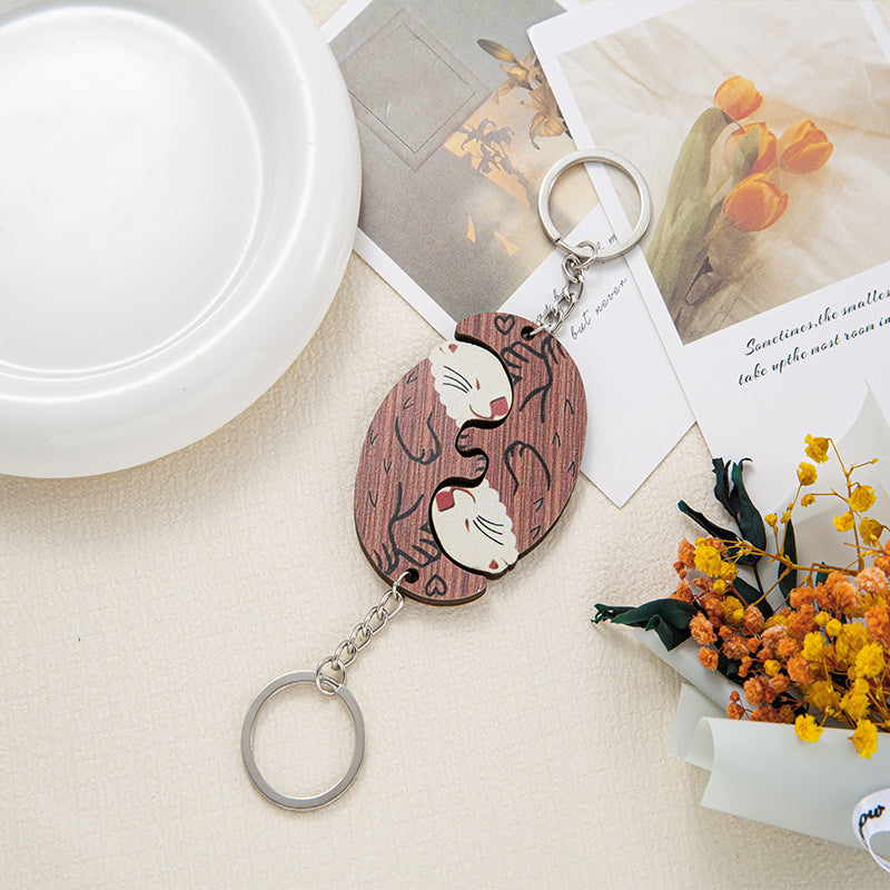 Lovers Otter Keychain