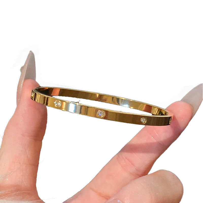Gold-Plated Zircon Bracelets