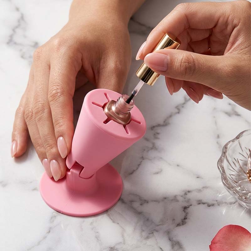Anti-Tip Nail Polish Holder Stand
