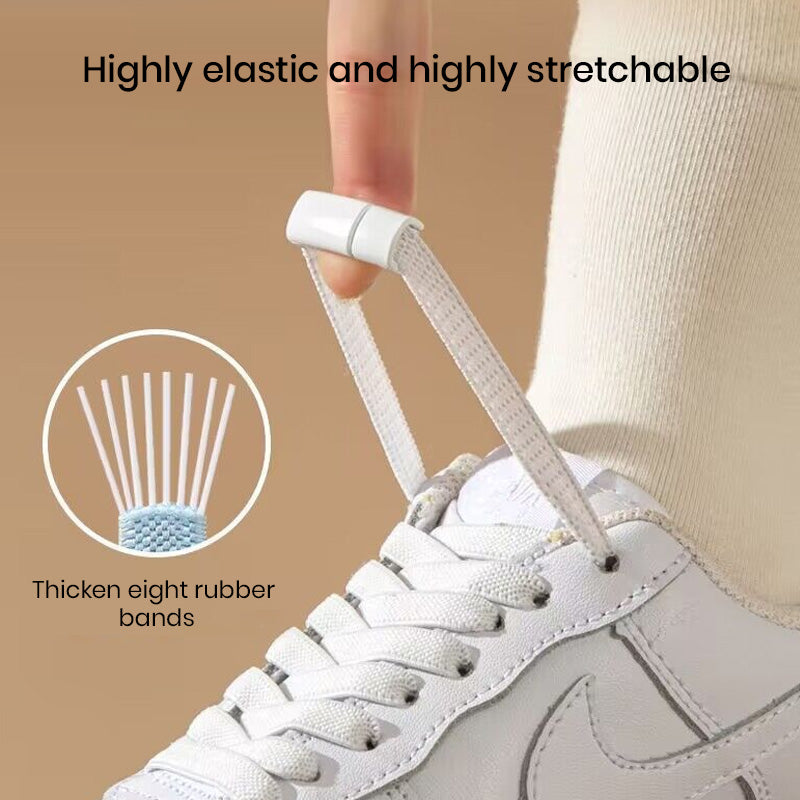 Lazy people's no-tie shoelaces