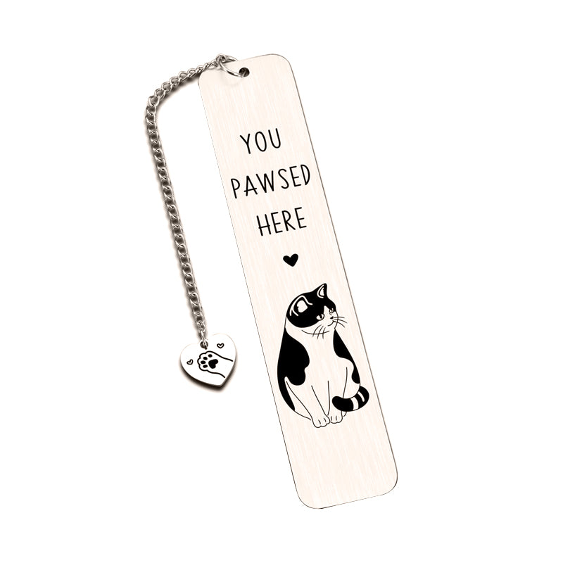 Stainless Steel Kitten Bookmark