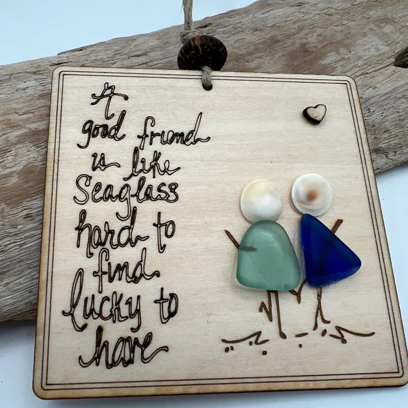 ❤️Friendship Sea Glass Quote🌲