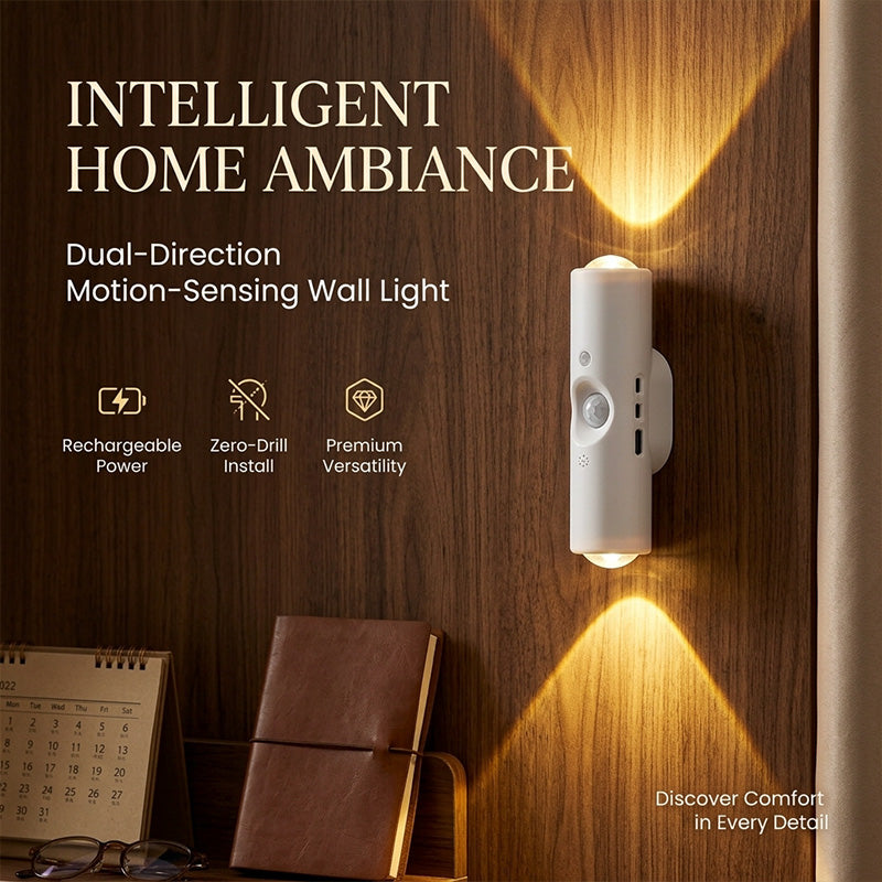 Dual-Head Cat's Eye Sensor Wall Light