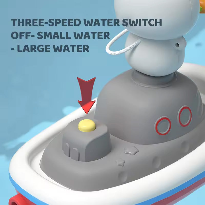 Kids Bathroom Animal Jet Boat Toys