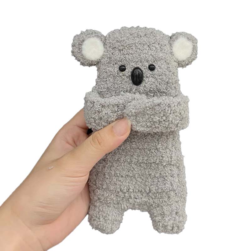 Wool crochet cute headphone bag pendant