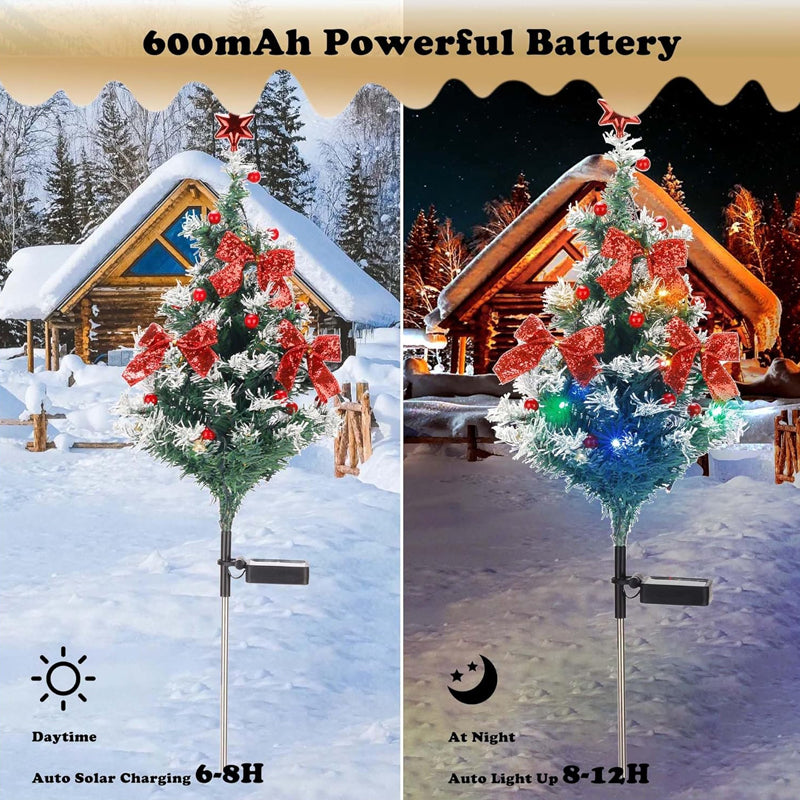 Bowknot Christmas Tree Ground Stake Light
