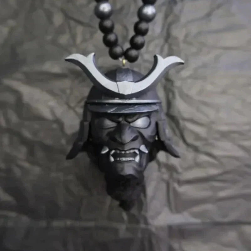 Japanese Oni Mask Car Rear View Mirror Ornament