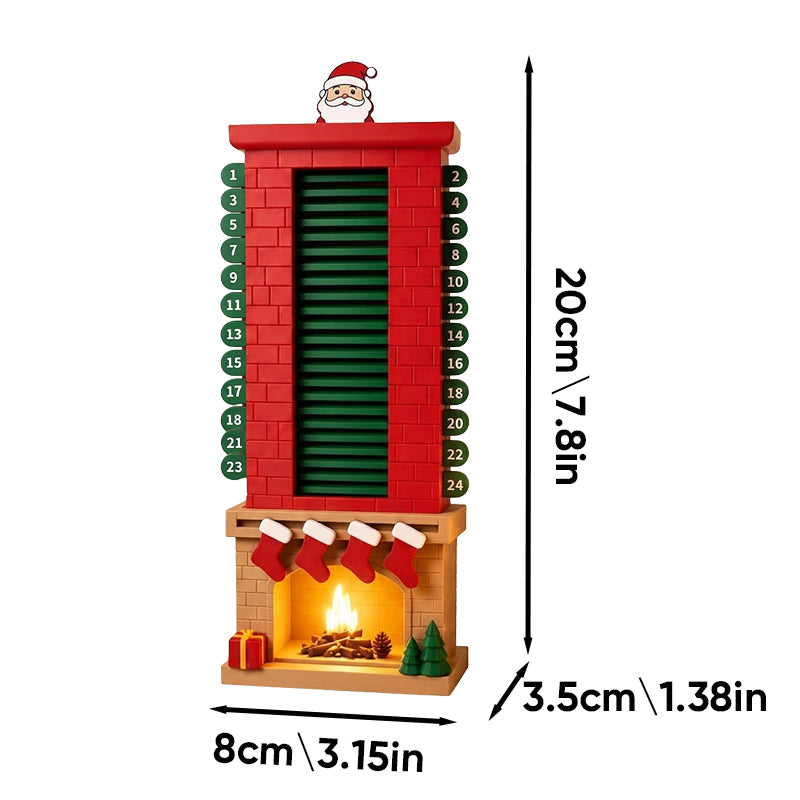 24-Day Mechanical Santa Chimney Calendar