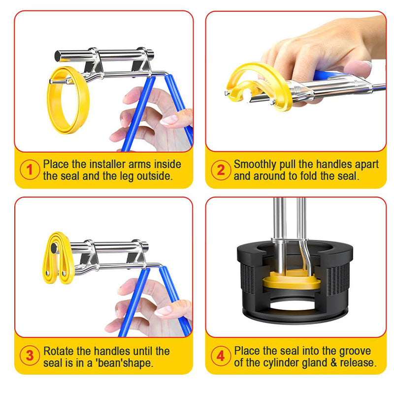 Hydraulic Cylinder Piston Ring Installation Tool