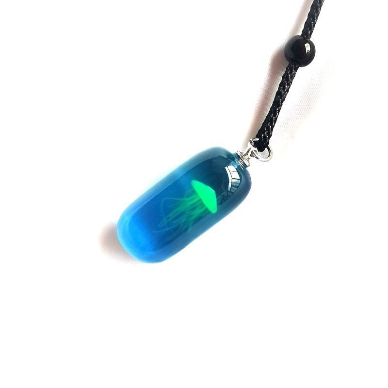 Glow in the Dark Jellyfish Necklace