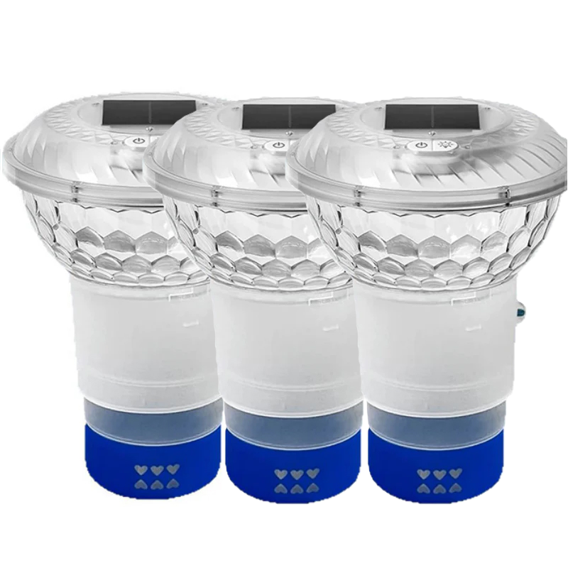 ✨Solar Pool Chlorine Floater with Colorful Lights✨