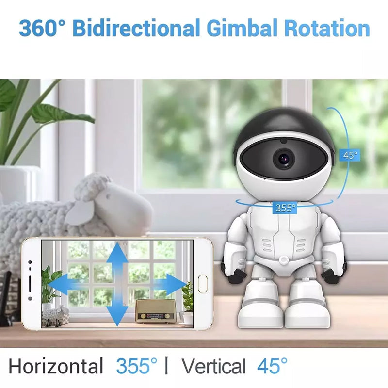 HD Smart Remote Security Camera Robot