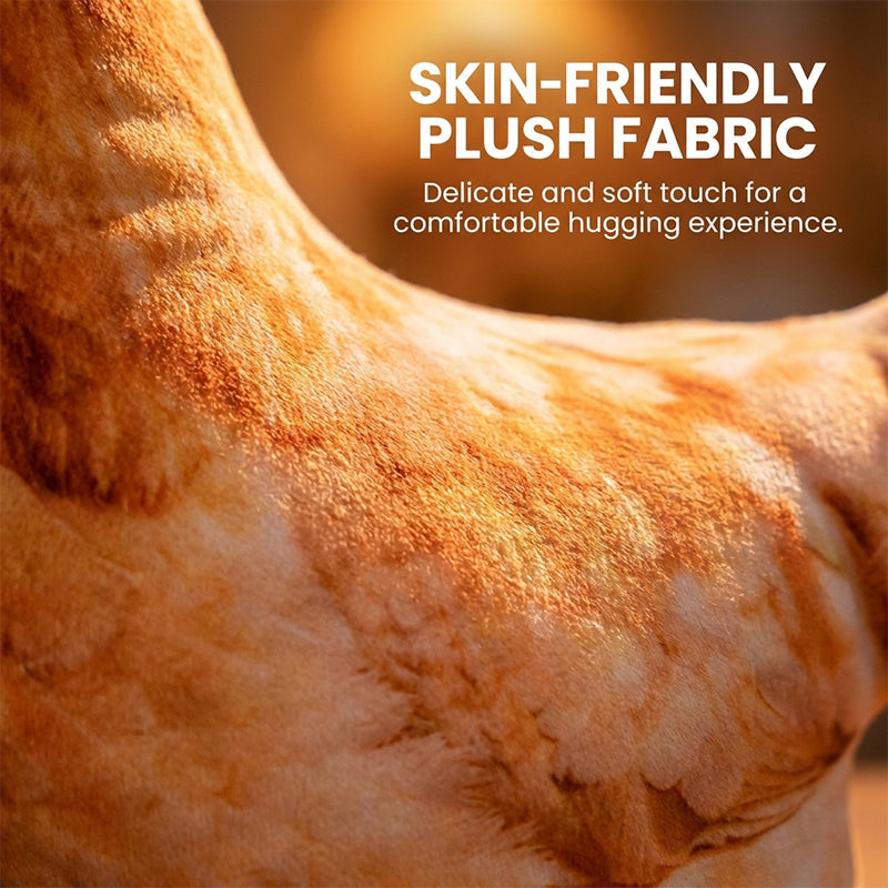 Chicken-Shaped Plush Pillow