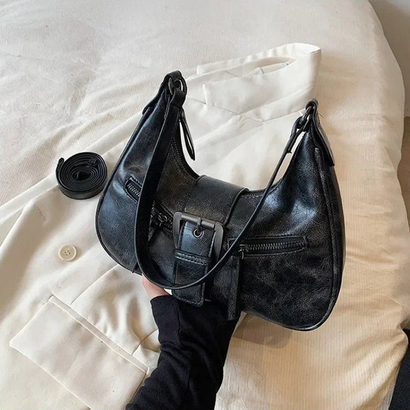 Women's Vintage PU Leather Shoulder Bag