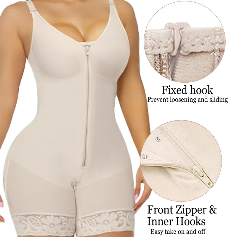 Zipper Bodysuit Shapewear